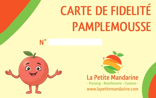 Carte de fidélité Pamplemousse - La Petite Mandarine